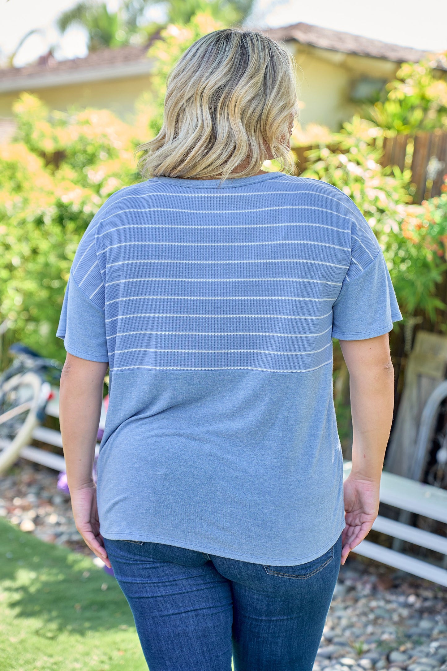 Blue Stripe Knit