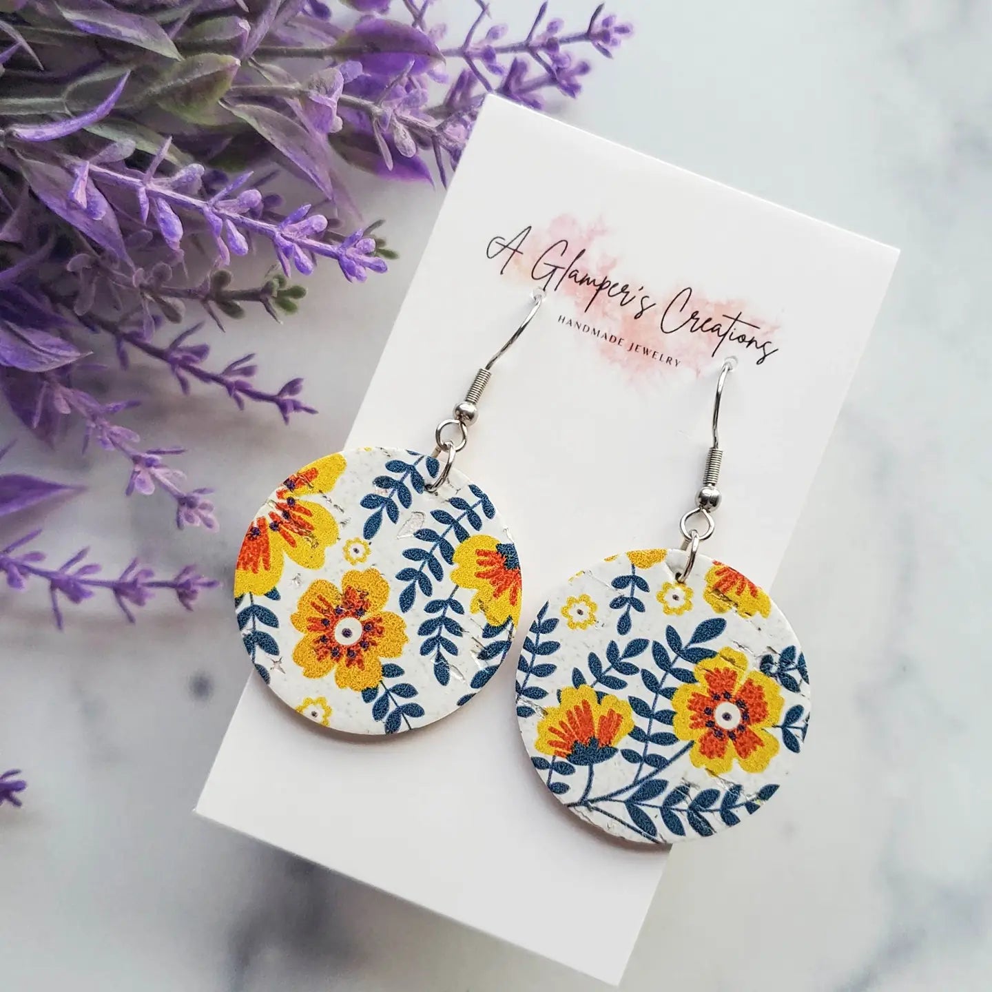 Yellow Navy Floral